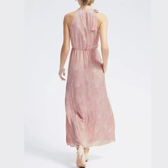 Banana Republic Red & White Geometric Maxi Dress – NWT, Size XS - Picture 2 of 10